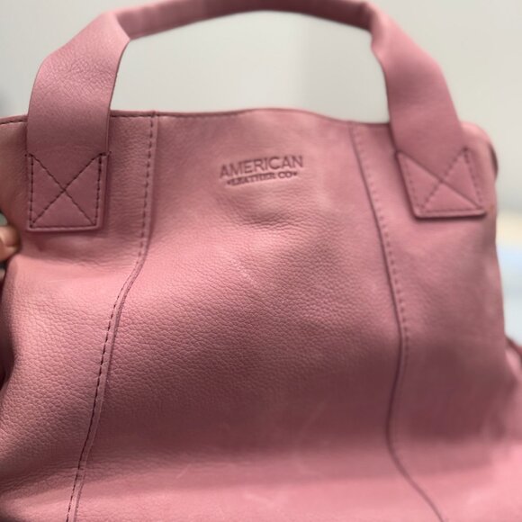 American Leather Co. Pink Pebbled Leather Satchel – Excellent Condition! - Picture 4 of 4